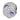 Sterling silver pave charm with purple star stones