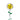Sterling silver sunflower charm with yellow and green stones