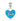 Love Padlock Charm, Blue