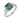 QUEEN CACTUS - Grön turmalin diamantring