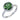 AUSPICIOUS CLOVER - Green Tourmaline Diamond Ring