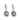 ORCHID GEMINI - Purple Spinel Diamond Earrings